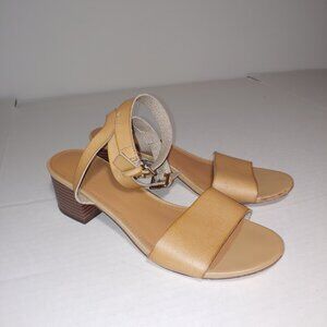 J By J. Crew Ankle Buckled Strap Sandals Size 8 Tan